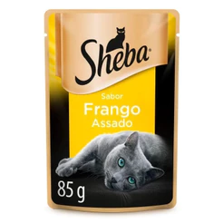 Ração Umida Sheba Frango Assado Adulto para Gatos 85 g