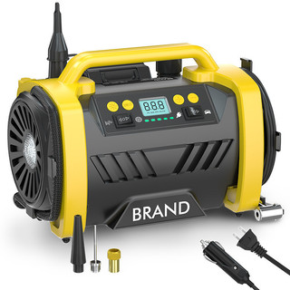 Bomba de ar para carro AC/DC 110-230V Bomba de ar DC 12V Bomba de ar de dupla potência para carro com Display Digital in