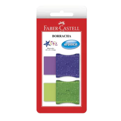 Borracha TK-Plast FC Max Glitz SM/7024GLI/582212 com 2 unidades Faber-Castell