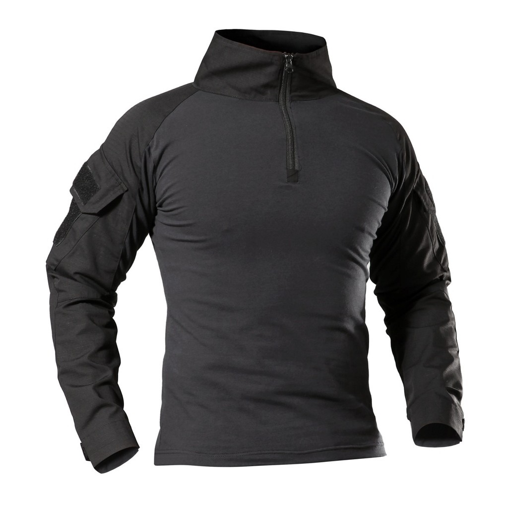 Camisa tática militar de manga longa G2 com camuflagem, adequada para esportes de airsoft, atividades ao ar livre e trei