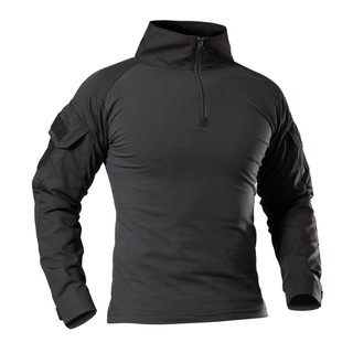 Camisa tática militar de manga longa G2 com camuflagem, adequada para esportes de airsoft, atividades ao ar livre e trei