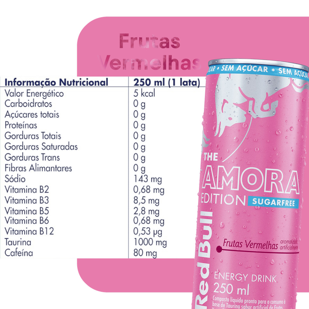 Red Bull Energético Amora Sugarfree Lata 250ml · foto 2
