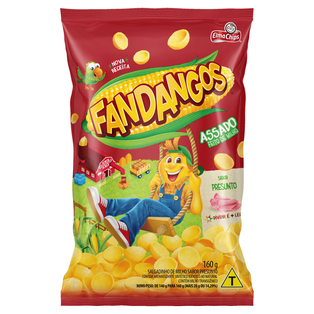 Fandangos Salgadinho Presunto Elma Chips 160g