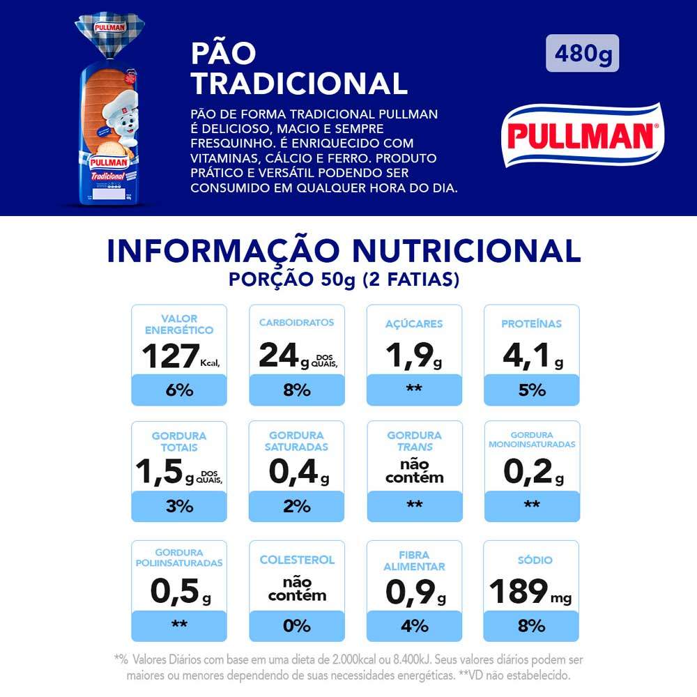 Pullman Pão de forma tradicional 480g · foto 2