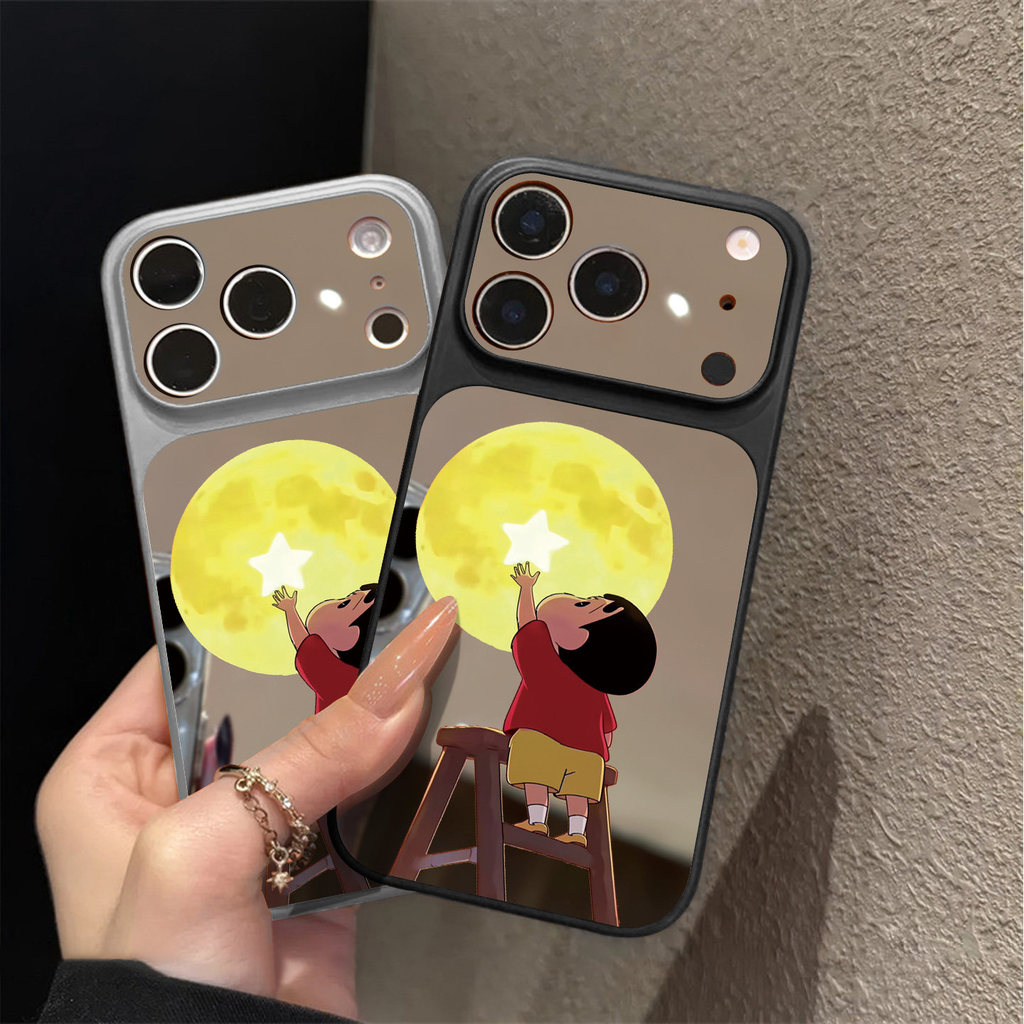 Capa de Telefone Cartoon Moon Shin Chan para Samsung Galaxy A27 A37 A36 M36 F36 A35 A34 A33 A32 M32 A31 A26 A25 A24 A23 