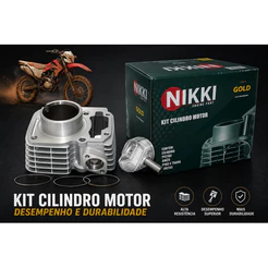 Kit Camisa Pistão Anel Honda Crf 230 Std Nikki Gold 2006 2007 2008 2009 2010 2011 2012 2013 2014 2015 2016 2017 2018 19