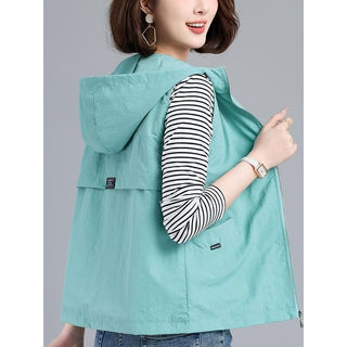 Colete fino feminino primavera verão protetor solar colete 2026 novo estilo mãe de meia-idade gaze respirável exterior u