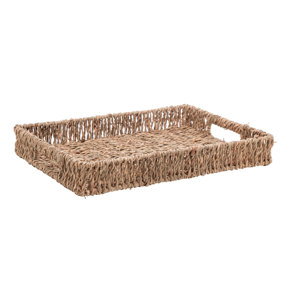 Bandeja de Sisal 30,5cm x 22,5cm x 4cm - Wolff Natural 4,5cm | WOLFF