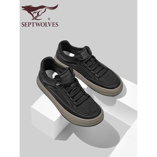 Sete lobos sapatos masculinos 2026 novo estilo verão sapatos casuais masculinos de sola grossa resistente ao desgaste es