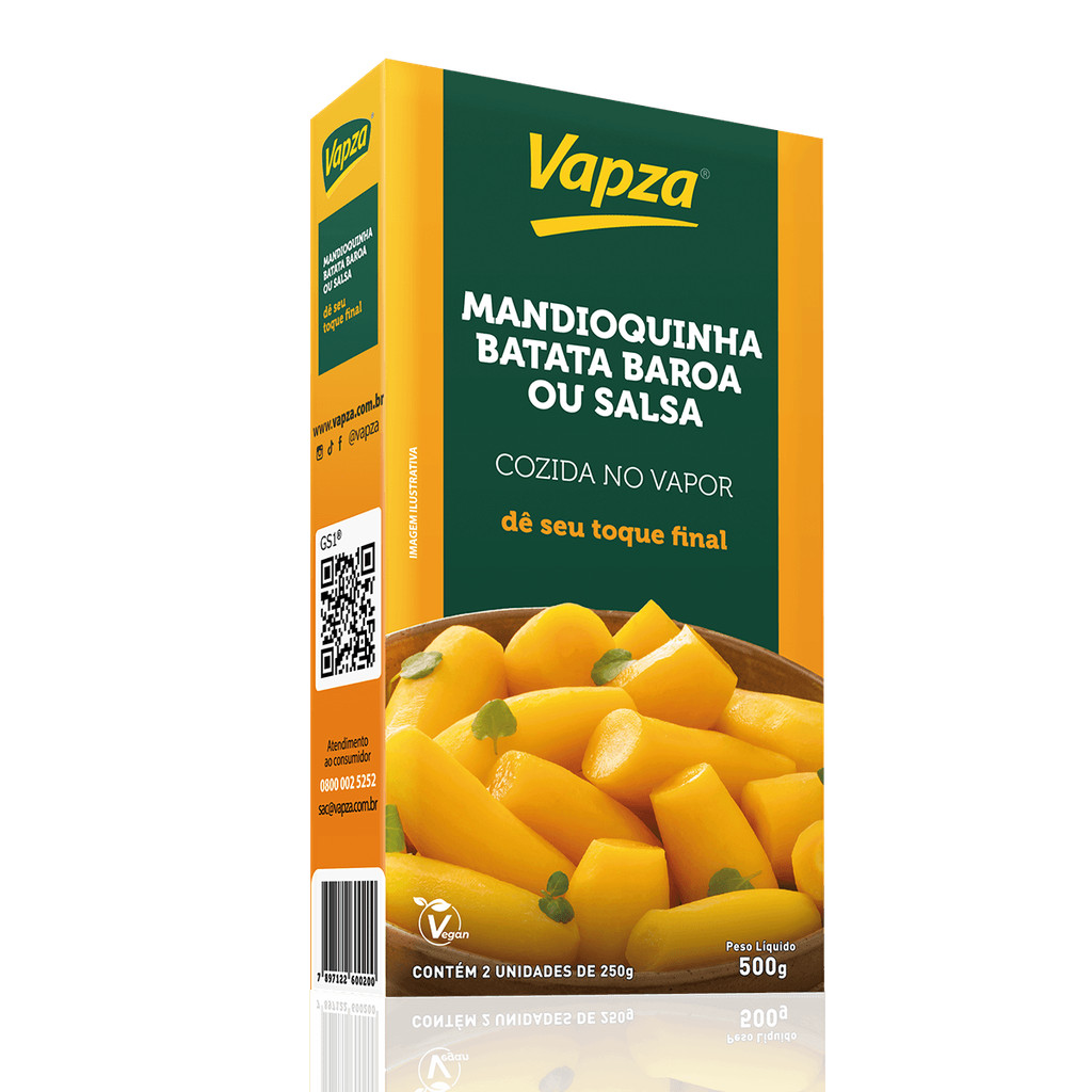 Mandioquinha Cozida no Vapor 500G Vapza