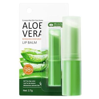 Sadoer Aloe Vera Lip Balm Chapstick , Fórmula Ultra Oculta À Base De Plantas Para Lábios Macios , Hidratante 98 % Natura