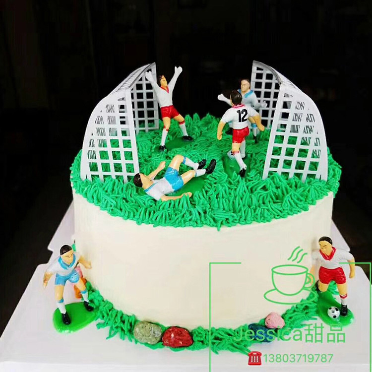 Decoração de bolo de futebol, decoração de quadra de futebol, menino, estádio, crianças, bolo de aniversário, menino, me