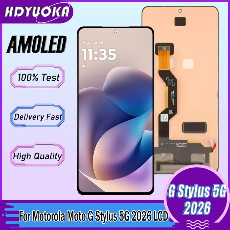 6.7 " AMOLED Para Motorola G Stylus 5G 2026 Lcd XT2617V Tela De Toque Digitador 