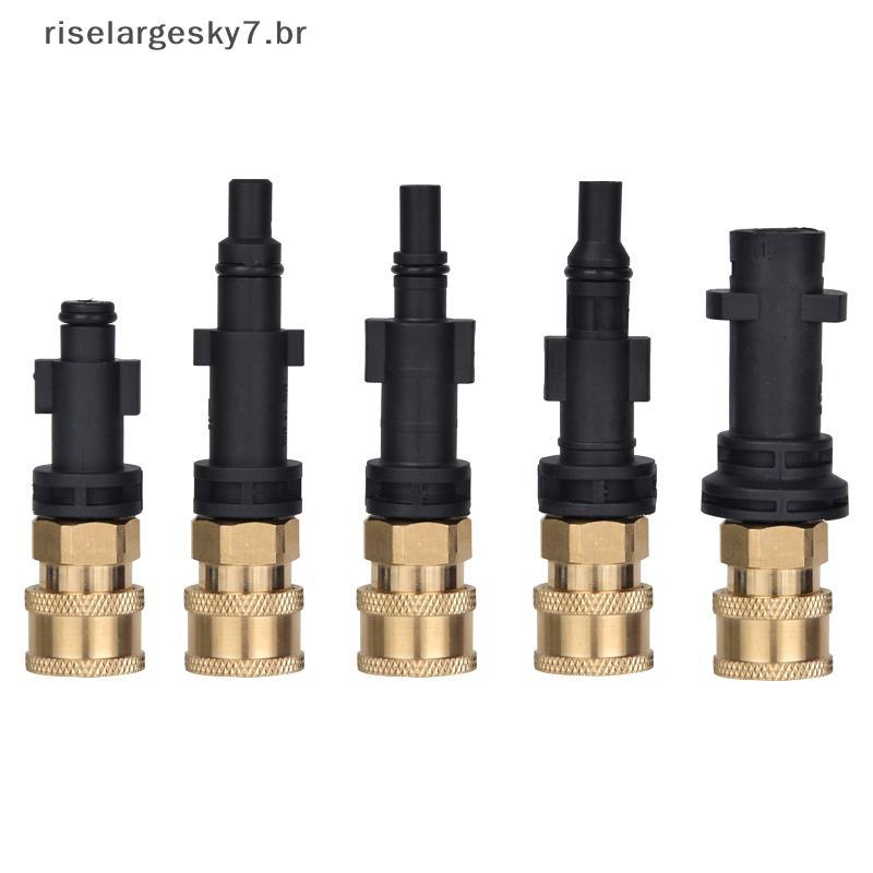 risela Adaptador Macho Para Lavadora De Pressão G1/4 " Qui Release Conector Bico Limpeza Machi BR
