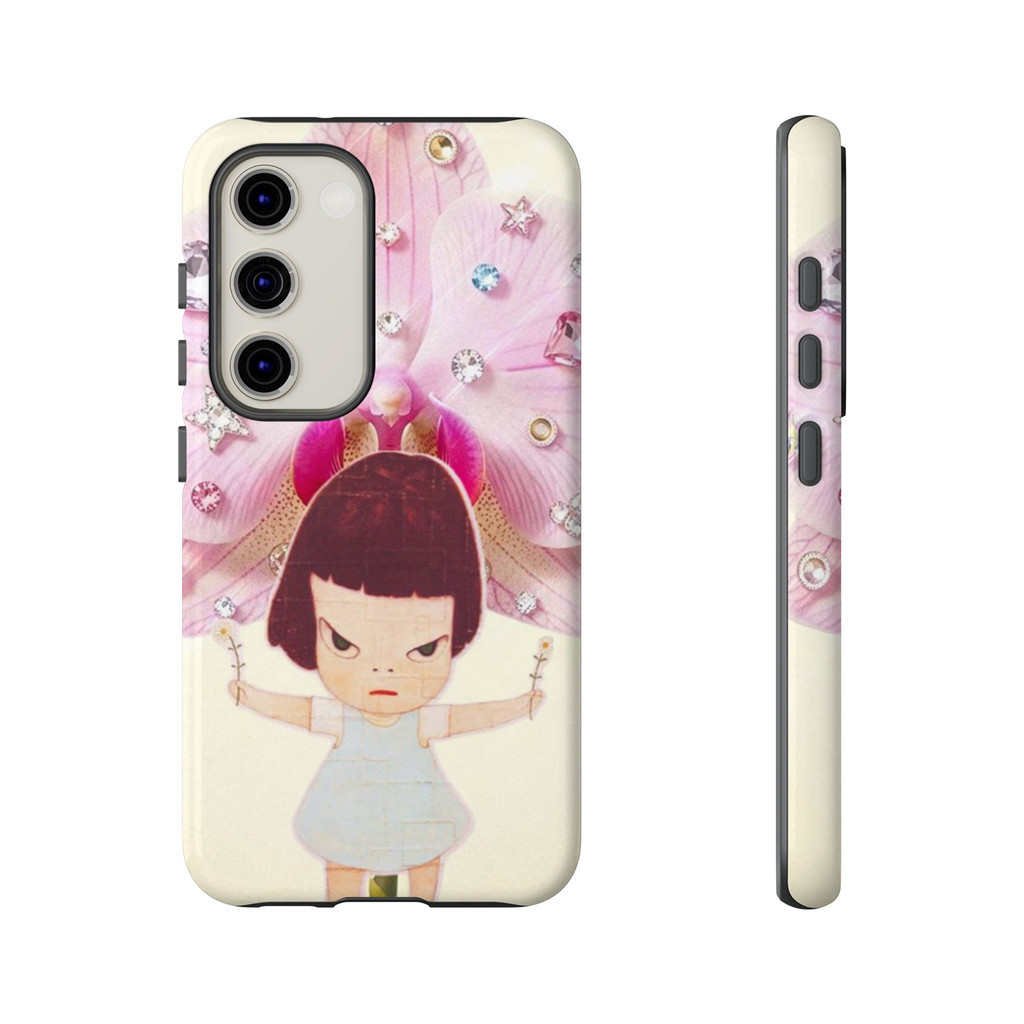 Yoshitomo Nara Menina Orquídea Capa De Telefone Samsung Galaxy S26 S25 S24 S23 S