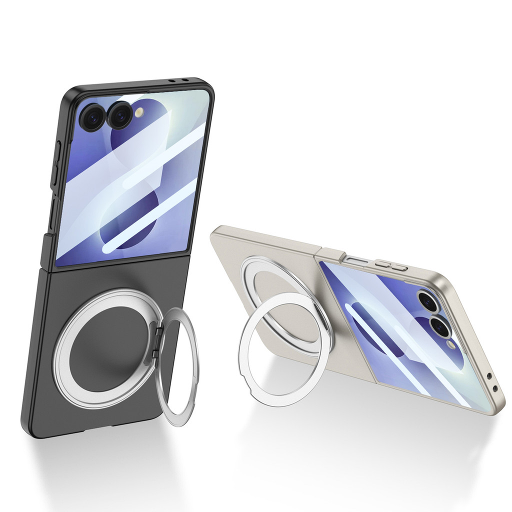 360 Rotação Anel Titular Embalagem Para Samsung Galaxy Z Flip 8 Caso Protetor Co