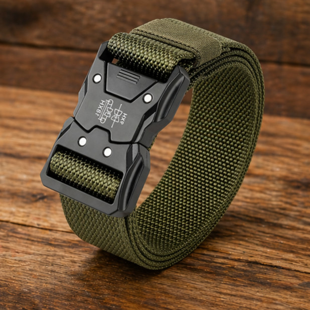 Cinto Masculino Tático Militar Reforçado Fivela Automática Engate Rápido Ajustável Uso Diário