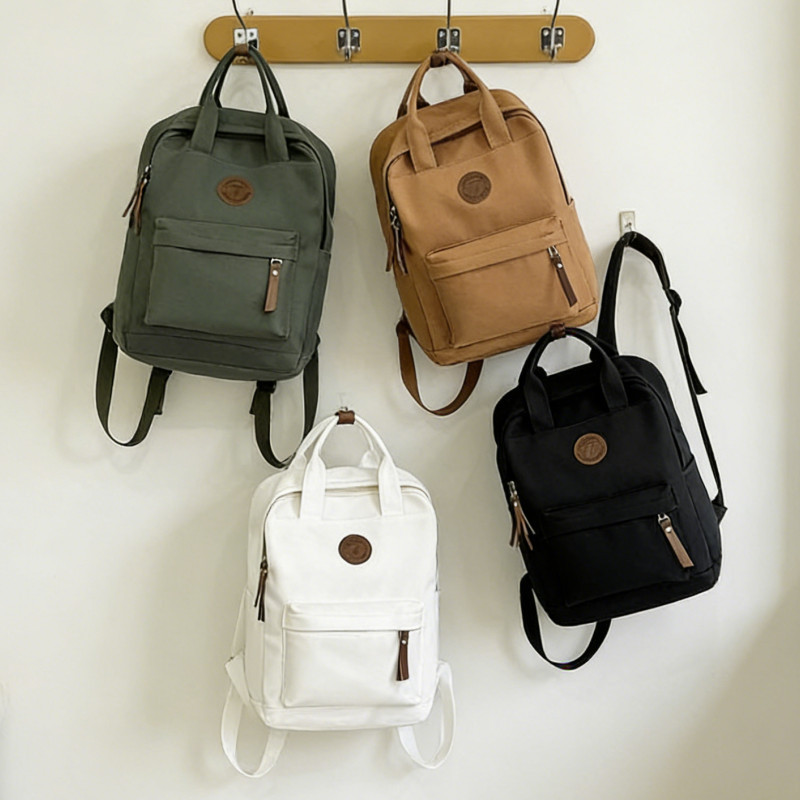 Mochila Feminina Coreana casual e leve para estudantes do ensino médio Impermeavel