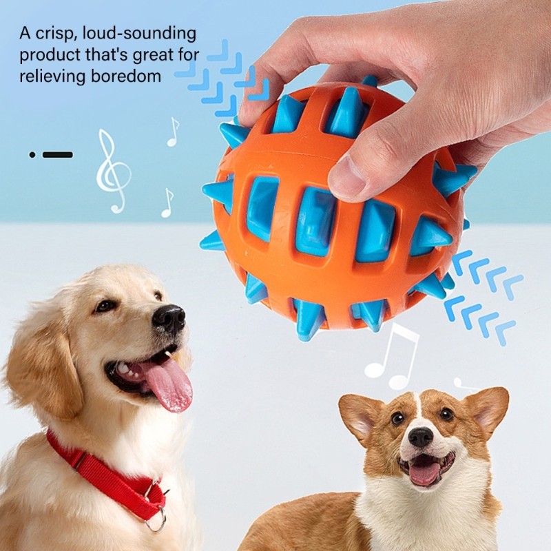 Treeling Brinquedo De Cachorro Estridente Para Cães Grandes Ativos , Mastigar De Plástico Rígido Com Aderência Externa T