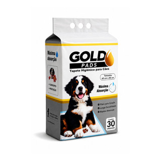 Tapete Higiênico Para Cães Cachorro GOLD PADS Pet C/30 unds 60Cmx60cm PREMIUM ENVIO RÁPIDO