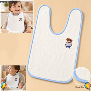 2026ROSEGOODSOX Toalha De Pescoço Para Bebê , Babador De Com Padrão De Desenho Animado De Veludo Coral Alimentação Infan