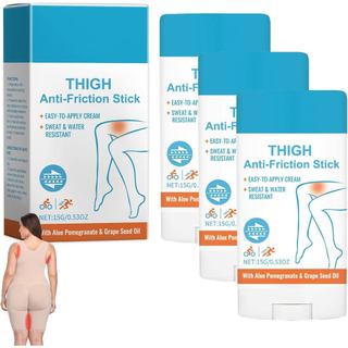 Dermaunder Bastão Antiatrito para Abaixo dos Seios, Bálsamo Antiatrito para Coxas, Creme Antiatrito para Coxas e Pele, N