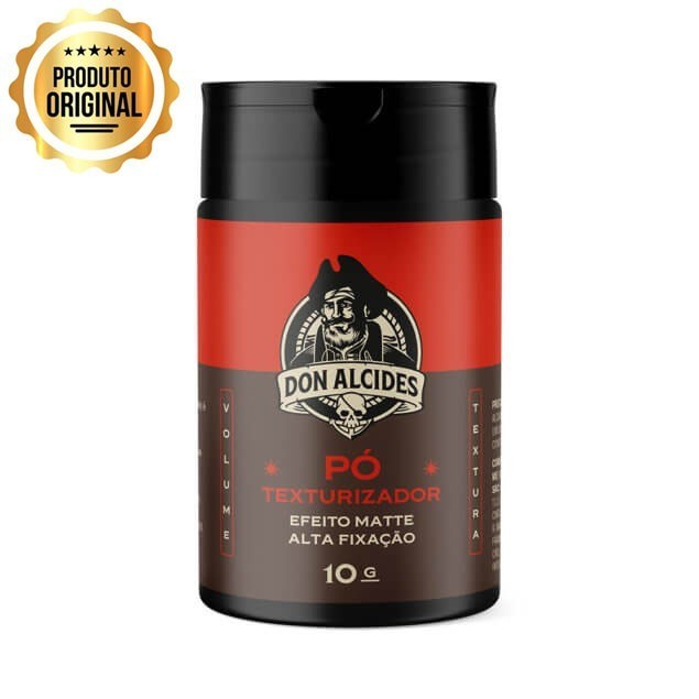 Pomada em Pó Don Alcides Efeito Matte Barba Negra 10g - Volume e Textura