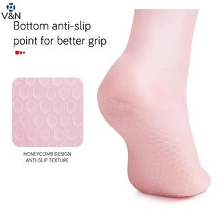 (V & N) 1 Par De Uso Doméstico Para Cuidados Com Os Pés Sos Silicone Gel Hidratante Calcanhar Protetores De Anti Craing 