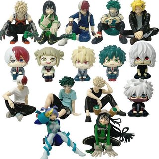 Anime Meu Herói Academia Figuras Tsuyu Asui Midoriya Izuku Bakugou Katsuki Todoroki Shoto Modelo Bonecas Brinquedo