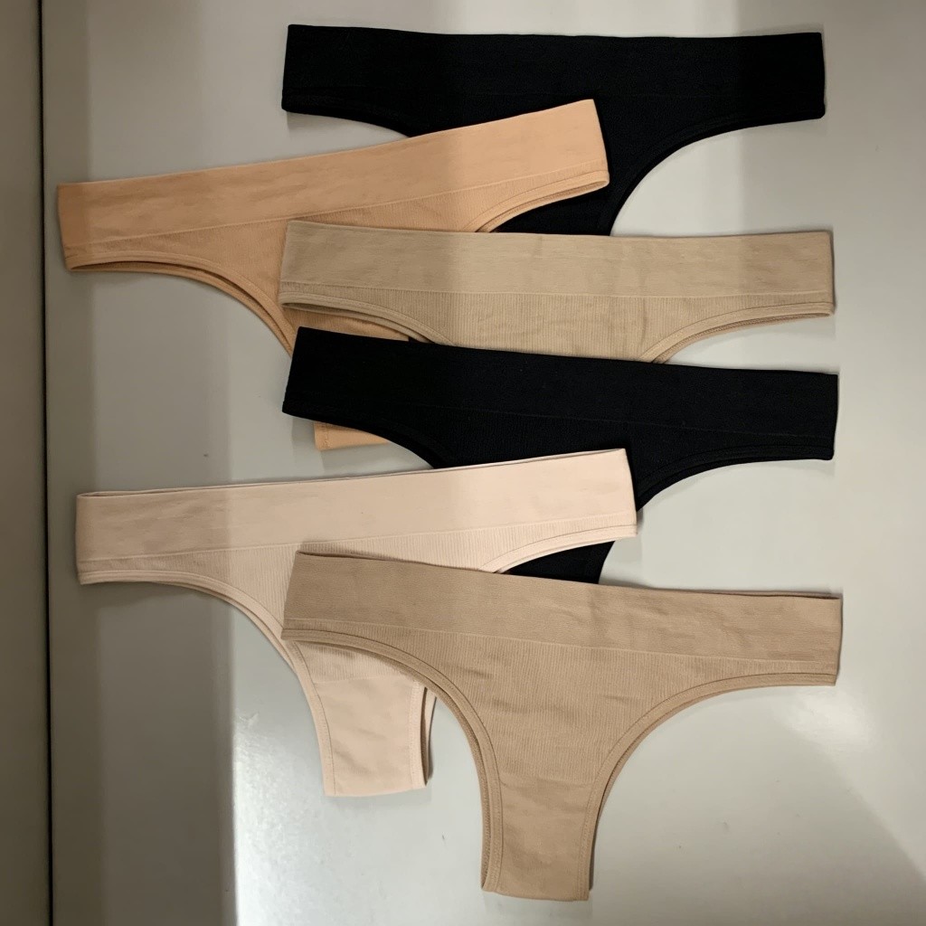 calcinha Kit 3/6/12 Calcinha Feminina Canelada Confortável Elasticidade Alta Qualidade