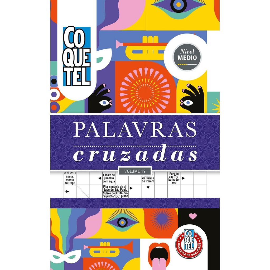 Livro Coquetel Espiral Palavras Cruzadas | Vol. 19 | Nível Médio