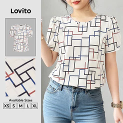 Lovito Blusa Boho Feminina Primavera/Verão BLB199P2D717