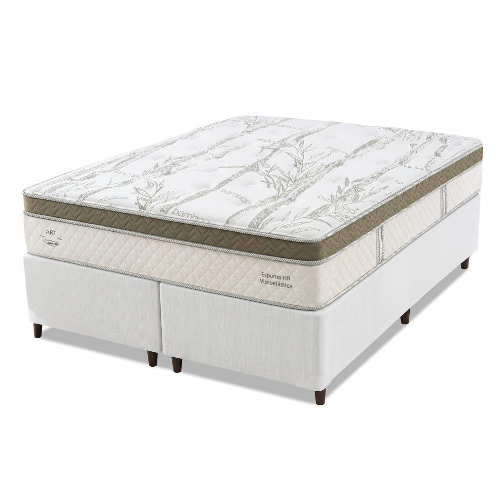 Cama Box Queen Molas Ensacadas Euro Pillow Charlot 158x198x71cm Herval