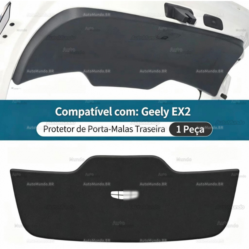 Adequado para as placas de proteção da porta do porta-malas do Geely EX2EV, com painéis de proteção contra riscos e 9XJD
