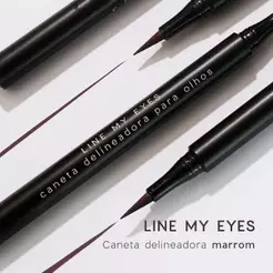 Caneta Delineadora Marrom - Line My Eyes Océane Edition 1,2ml