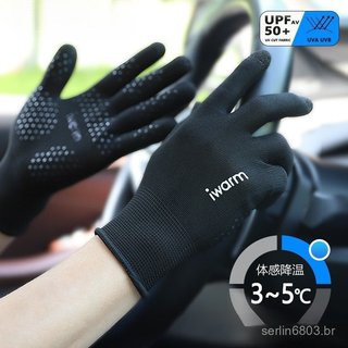 Luvas de montanhismo com tela para bastão de corrida ao ar livre, proteção solar, alta sensibilidade ao toque, escalada,