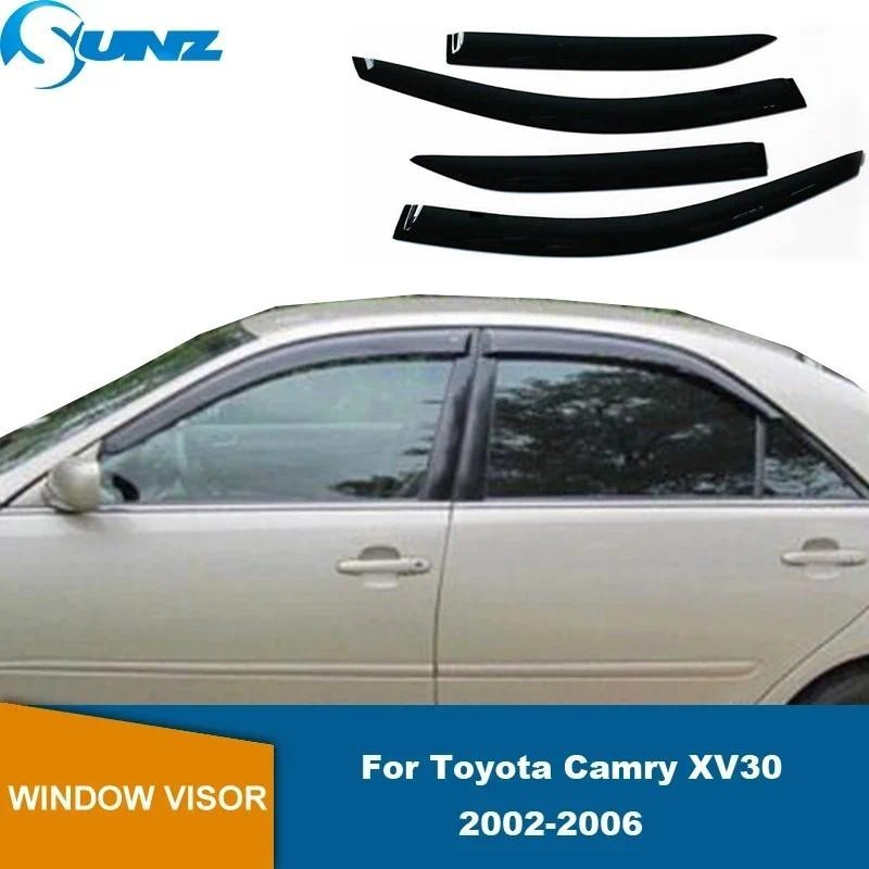 Viseira Da Janela Lateral Para Toyota Camry XV30 2002 2003 2004 2005 2006 Sol Chuva Guarda Defletores De Ventilação Pára