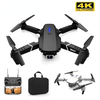 Drone E88 Dual Camera 4K Com 1 Bateria WI-FI PRETO NOVO