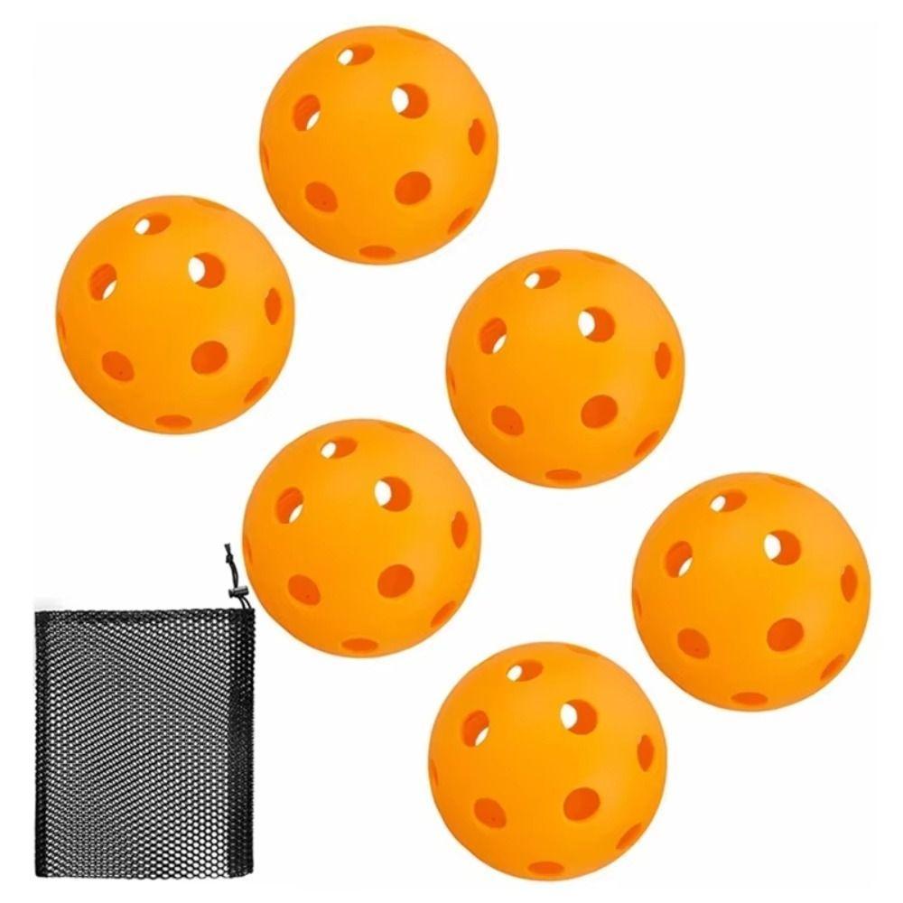 Bolas De Pickleball Internas , De 26 Furos Com Fluxo De Ar De Salto Alto , Saco De Malha De Armazenamento