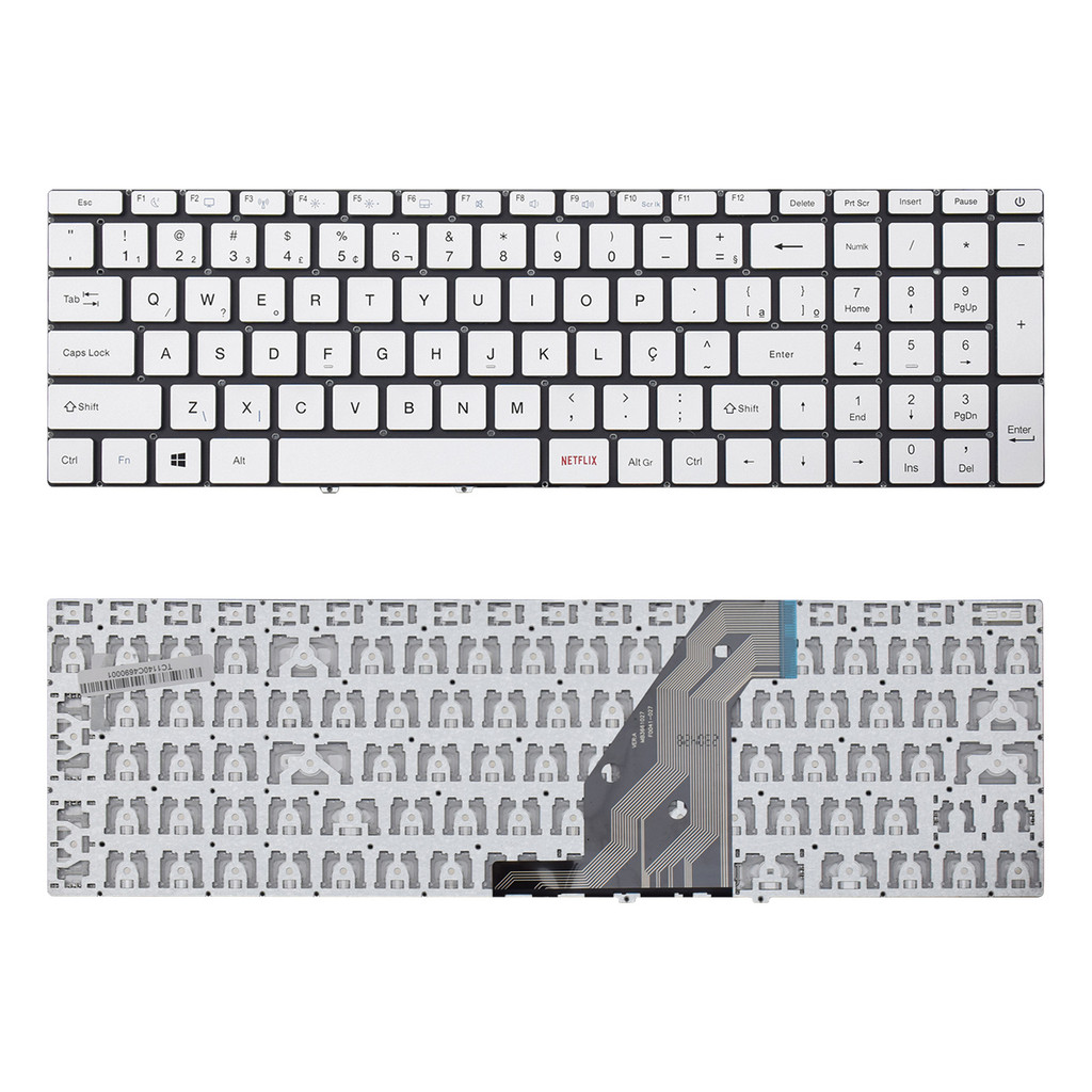 Teclado para Notebook compatível com Multilaser Ultra UB522 ABNT2