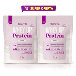 Kit 2x Whey Up Protein 3W Sabor Neutro 840g Sanavita