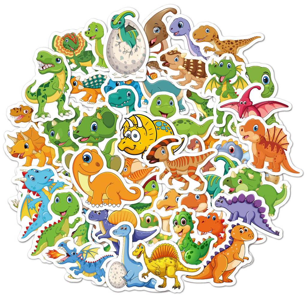 500 Dinossauro Bebê Dos Desenhos Animados Graffiti Adesivos Crianças Festa de Aniversário Grátis Pequenos Presentes Lapt