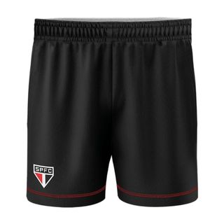 Bermuda do São Paulo Masculino Braziline Taça Preto
