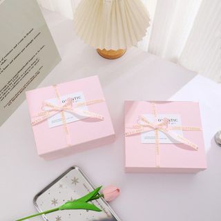 Rosa Bowknot mundo tampa caixa de presente dia das mães cozimento embalagem caixa de presente de aniversário dama de hon