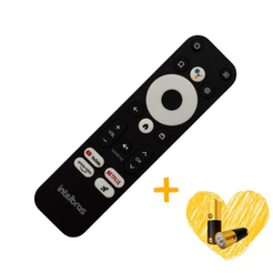 Controle Remoto Intelbras Teclas | Netflix | Primevideo | Youtube | Reposição | Compativel + 2 Palitos
