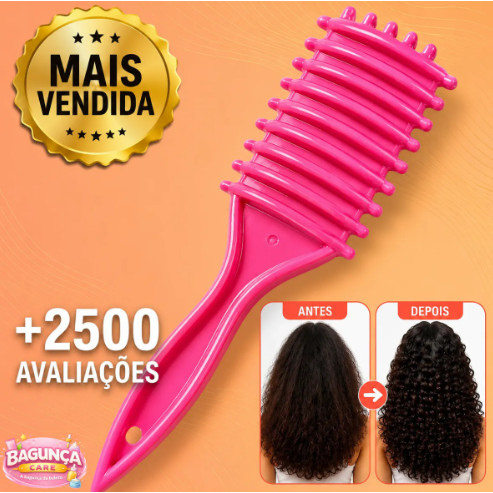 Escova Fitagem Cabelo Cacheado Raquete Profissional Gringa Sortidas — imagem 2 de 2