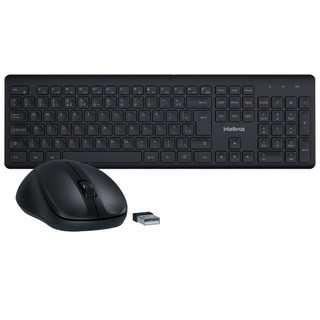Kit Teclado e Mouse sem Fio Intelbras CSI50 Clique Silencioso