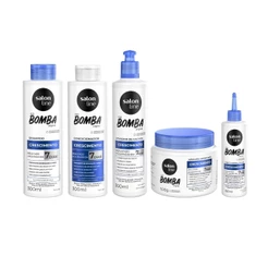 Kit Crescimento SOS Bomba Original Ativador de Cachos e Tônico Salon Line