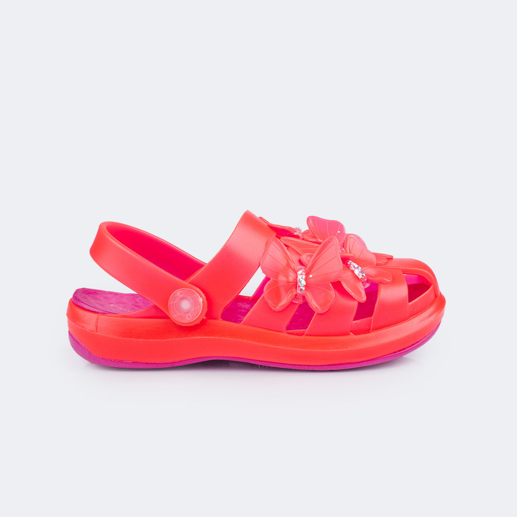 Babuche Infantil Menina Borboletas em 3D  Pampili