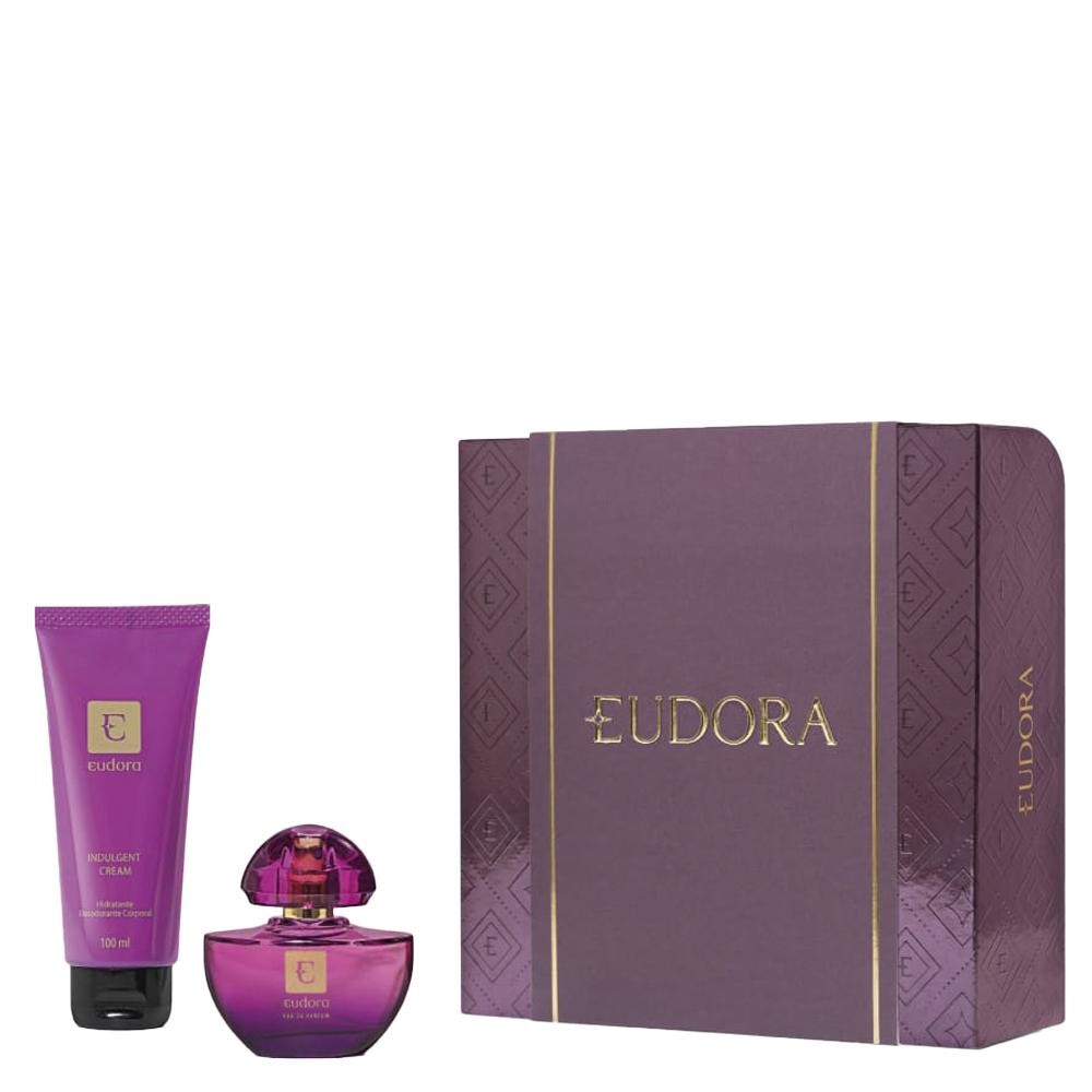 Kit Eudora Edp Roxo Perfume Edp 35ml + Loção Hidratante 100ml